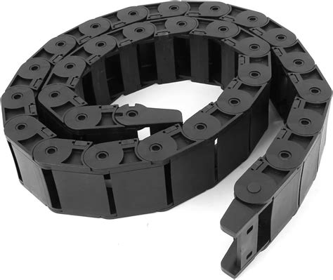 cnc machine black plastic cable|2pcs 39.3 inch Drag Chain Cable Carrier Plastic Black Open .